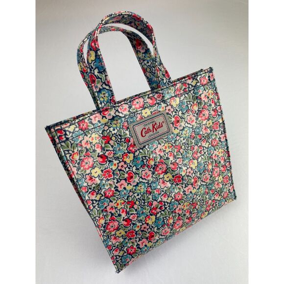 ~ Cath Kids Mini Tote Coated Canvas Bag London Cath Kidston Rare HTF Floral - Picture 6 of 10